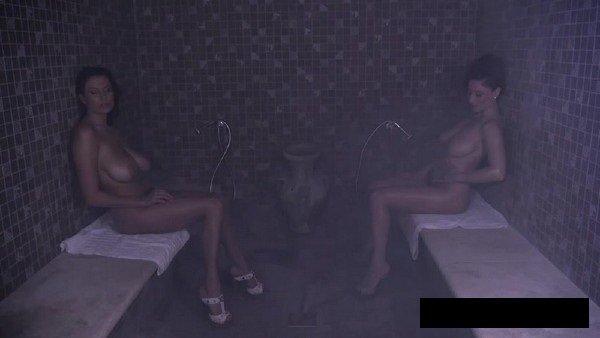 Yonitale: Sensual Jane And Roberta - Sudden Lesbian Sex In Sauna 