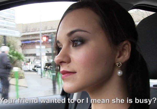 PickupGirls: Lea Guerlin - Horny French Girl Car Sex 720p