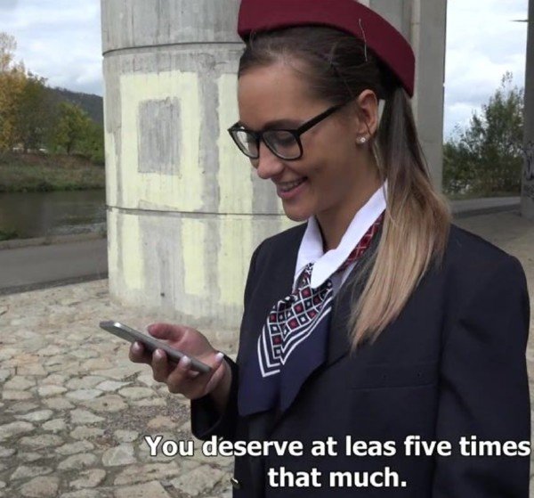CzechStreets: Amateurs - Sex For Money With Stewardess 1080p