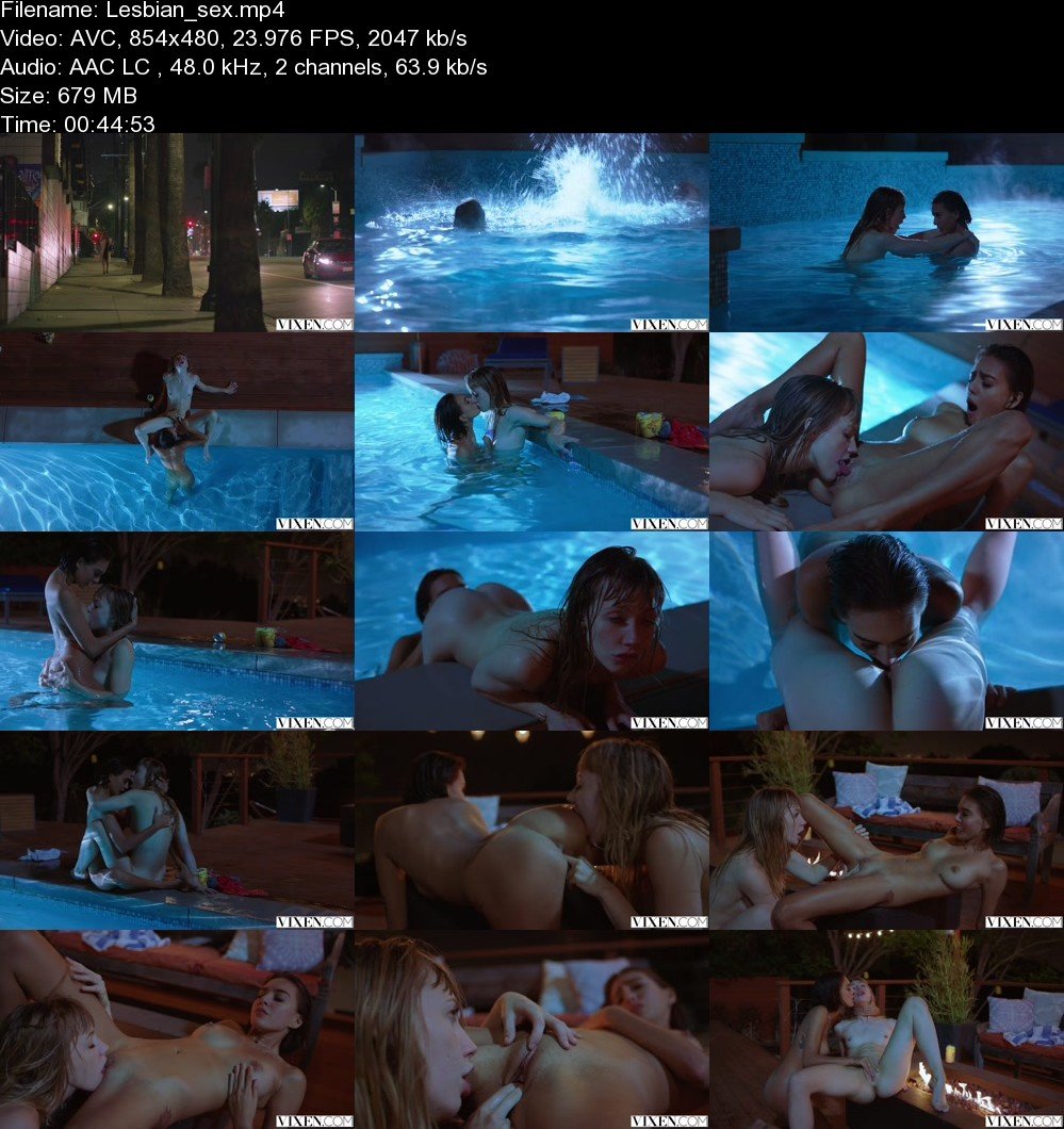 WowGirls: Ivy Wolfe and Janice Griffith - Beauty Lesbian Sex In The Pool 480p