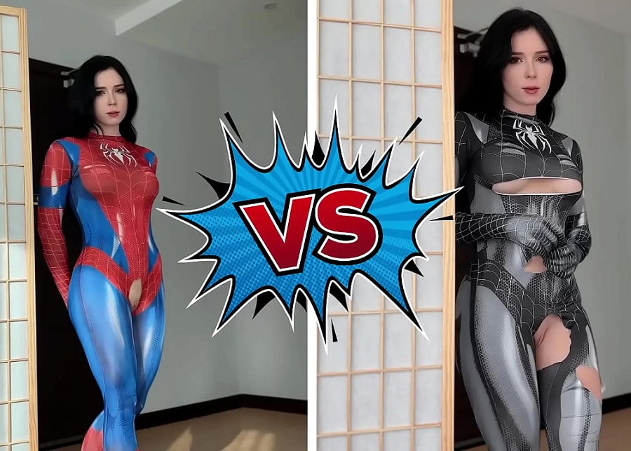 Sweetie Fox Cosplay Spider Woman FullHD 1080p
