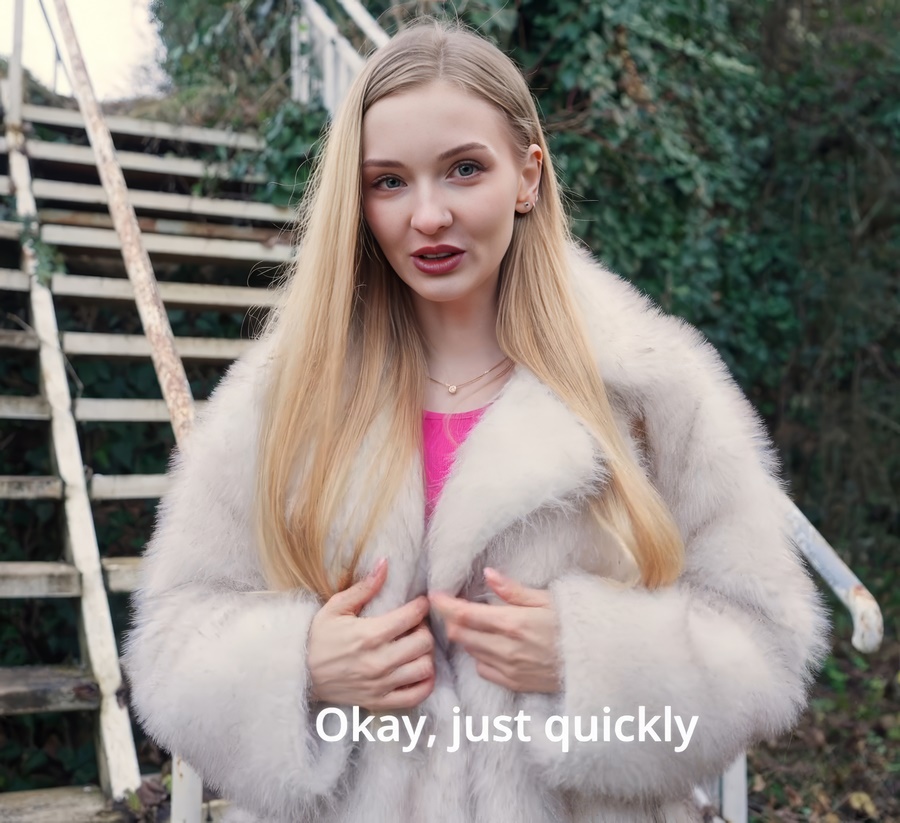 Dolly Rud A Young Girl In A Fur Coat Had Sex With A Stranger For Money FullHD 1080p