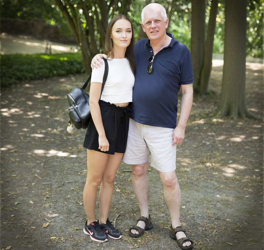 Sasha Sparrow Sexy Forest Walk Turns into Fucking for Young Student and Older Man FullHD 1080p