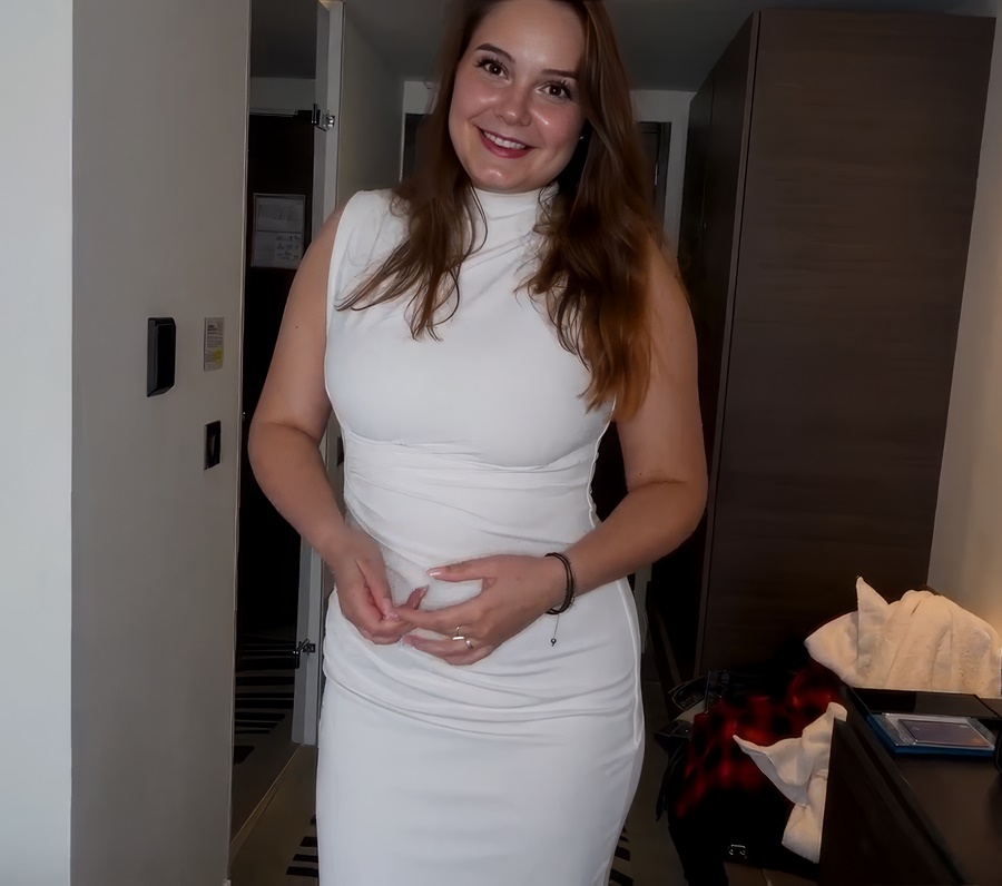 Lily White A French Woman In A White Dress Always Dreamed Of Trying Sex With A Black Guy HD 720p