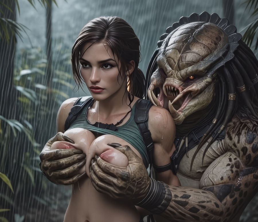 AIPorn Lara Croft VS Predator UltraHD/4K 1928p